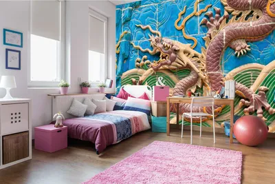 Produktbild von Vlies Fototapete DRACHENMAUER VON BEIHAI 375 x 250 cm (inkl. Kleister) - Vlies Tapete, Wandtapete, Wandbilder - Tapete für Wohnzimmer Schlafzimmer, Büro, Küche - Montagefertig