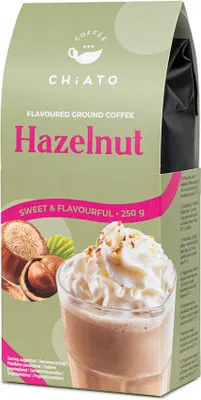 Produktbild von Gemahlener Kaffee mit Haselnussgeschmack CHiATO Hazelnut, 250 g