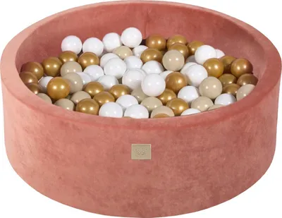 Produktbild von Ballenbak VELVET Marsala Rood - 90x30 incl. 200 ballen - Zelf samenstellen