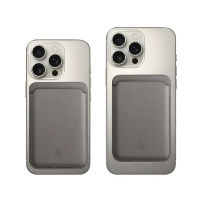 Produktbild von alkaya. Handy Kartenhalterung kompatibel mit Magsafe, Kartenetui, Kartenfach, Card Holder - Grau