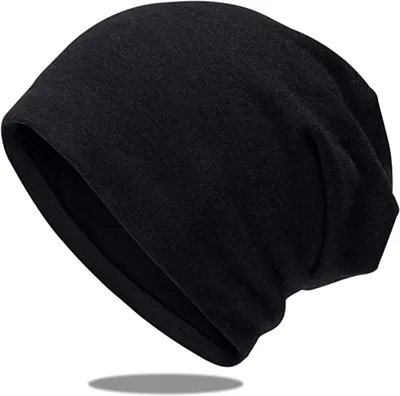 Obrázek produktu pro Čepice Slouch Beanie pro muže a ženy Bavlněná elastická hladká