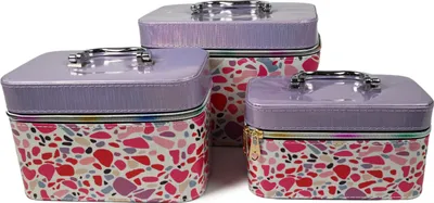 Zdjęcie produktu dla Zestaw Kuferków Walizka Na Kosmetyki Organizer 3W1 Różne Kolory