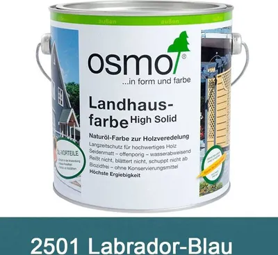 Produktbild von Osmo Landhausfarbe Labrador-Blau 2,50 l - 11400006