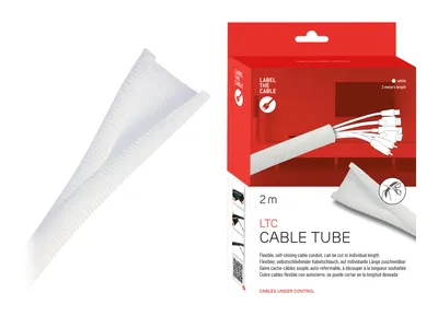 Produktbild von Label-the-cable LTC CABLE TUBE - Kabelschlauch - 2 m - weiß