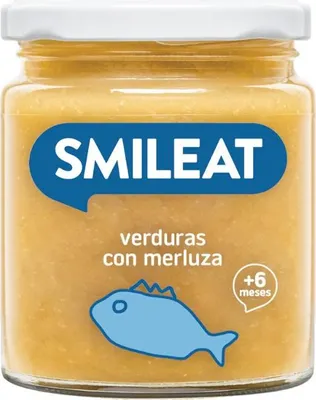 Zdjęcie produktu dla Obiadek słoiczek z warzywami i morszczukiem od 6 miesiąca 230g Smileat