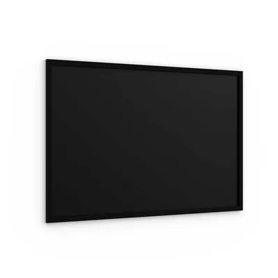 Zdjęcie produktu dla Tablica kredowa czarna 90x60 cm rama drewniana CZARNA ECO
