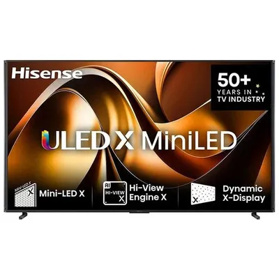 Produktbild von Hisense Mini LED Smart TV 110UXNQ R, 2,79 m (110"), 3840 x 2160 Pixel, LED, Smart-TV, WLAN, Schwarz, Grau