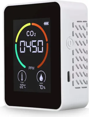 Produktbild von 3 v 1 Detektor oxidu uhličitého Monitor kvality vzduchu Teplota Vlhkost vzduchu Analyzátor CO2 Digitální měřič CO2 pro domácí kancelář
