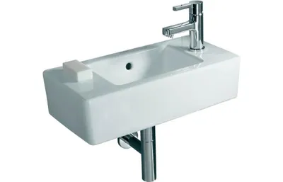 Produktbild von Duravit Handwaschbecken VERO m ÜL HLB 500x250mm 1 HL rechts weiß WG
