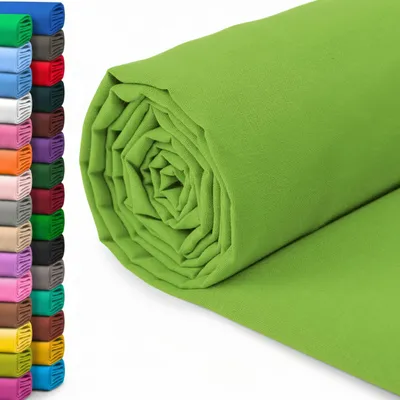 Produktbild von Baumwollstoff – 150 cm breit – Lindgrün – Meterware für Näh- und Patchworkprojekte