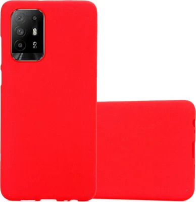Produktbild von Cadorabo Schutzhülle für Oppo A94 5G Hülle in Rot Handyhülle TPU Etui Cover Case