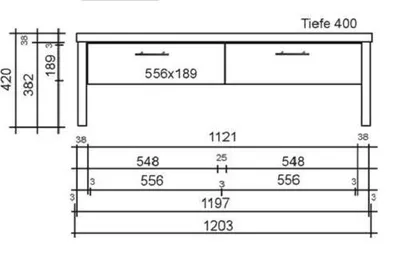 Produktbild von Garderobenbank Bank Sitzbank Eiche sonoma - (1435)