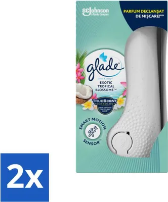 Obrázok produktu pre Glade - Držiak zmyslu a sprej - Exotic Tropical Blossom - 18 ml - hodnotné balenie - 2 kusy