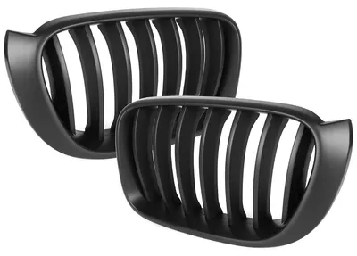 Produktbild von BMW X3 F25 X4 F26 14-17 Nierengitter zwischen den Scheinwerfern (links + rechts) SCHWARZ MATTE
