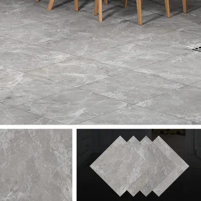 Produktbild von Selbstklebende Vinylfliesen aus PVC 30x30 cm 16 Stück 1,44 m² Grau Marmor