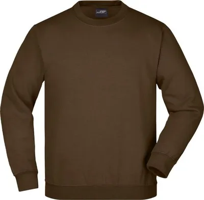 Produktbild von James & Nicholson Sweatshirt Round Sweat Heavy Junior, Gr. L,braun