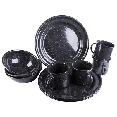 Produktbild von Essgeschirrsatz Western schwarz