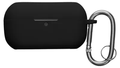 Produktbild von kwmobile Schutzhülle für Technics EAH-AZ100 Hülle - TPU Silikon Case für Kopfhörer Ladecase - stoßfestes Cover mit Karabiner - Schwarz