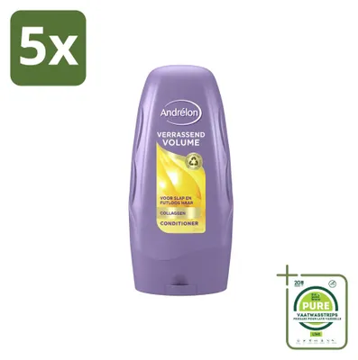 Productafbeelding van 5 x Andrélon Volume Conditioner - 250 ml - Grote verpakking - 5 stuks