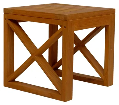 Produktbild von Beistelltisch Molveno Teak unbehandeltes Massivholz