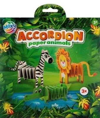 Obrázok produktu pre Zestaw do złożenia zwierzątek z papieru Dżungla