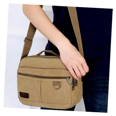 Produktbild von Herren Umhängetasche aus Canvas mit verstellbarem Schulterriemen