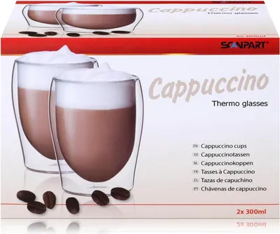 Image de Verres thermos SCANPART Cappuccino 2x30cl - verre thermique à double paroi
