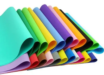 Produktbild von Kleurig Sponspapier 40 Blätter 50x50cm dick 0,8mm DIY Material Kinderhandwerk