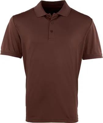 Produktbild von Premier Workwear PR615 | Herren Coolchecker Piqué Polo / ® Standard 100 - Farbe: Brown (ca. Pantone 476) - Größe: S
