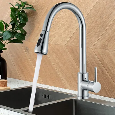 Produktbild von Edelstahl Ausziehbar Küchenarmatur mit brause 360°Küche Mischbatterie Wasserhahn