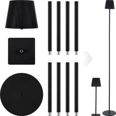 Produktbild von Neoglint LED-Tischlampe, moderne Stehlampe mit Touch-Steuerung, dimmbares Nachtlicht mit 3 Farbtemperaturen fuer Wohnzimmer, Schlafzimmer, Arbeitszimmer, Buero