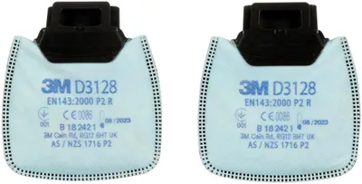 Produktbild von 3M Partikelfilter D3128, P2R mit Aktivkohle 2 Stk