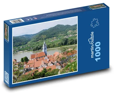 Zdjęcie produktu dla martinpuzzle - Puzzle 1000 - Klasztor Machau - Opactwo Dürnstein, Austria