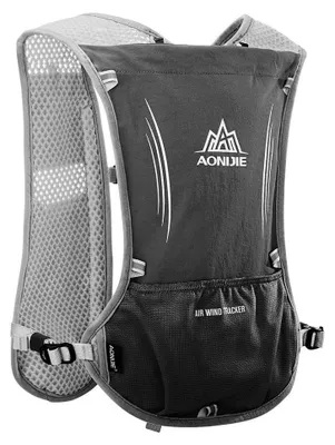 Produktbild von Trinkrucksack Laufweste Hydrationsweste - 5 L - Schwarz - Für Trailrunning