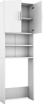 Image de Armoire de toilette Vicco  Blanc 64x190cm avec 2 portes, Model 43383