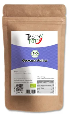 Produktbild von Tasty Pott  Guarana Pulver ab 250g
