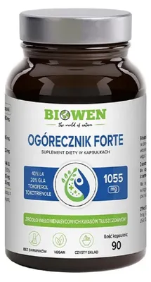 OGÓRECZNIK FORTE (1040 mg) 90 KAPSUŁEK - BIOWEN