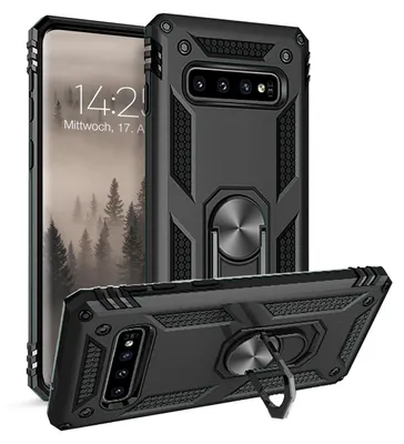 Produktbild von Armor Outdoor Handyhülle für Samsung Galaxy S10 Handy Panzer Case Cover Schutzhülle Farbe: Schwarz