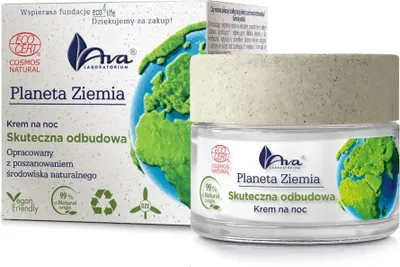 Produktbild von Ava Laboratorium Planeta Ziemia Krem na noc skuteczna odbudowa, 50 ml