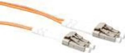 Immagine prodotto di ACT 50 metri LSZH Cavo patch in fibra multimodale 50/125 OM2 duplex con connettori LC