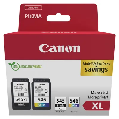 Immagine prodotto di Canon PG-545XL/CL-546XL Photo Value Pack - Alta resa (XL) - 2 pezzi - Photo Value Pack (8286B012)