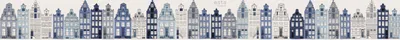 Produktbild von ESTAhome XXL-Tapetenbordüre Amsterdamer Grachtenhäuser Blau 430 x 50 cm