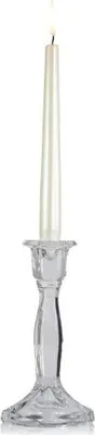 Produktbild von Glas Kerzenleuchter für Spitzkerzen  Ø 25 mm, Höhe 190 mm