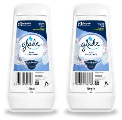 Obrázek produktu pro 2 kusy osvěžovače vzduchu Glade Gel – vůně Čisté prádlo – 150 g – výhodný balíček