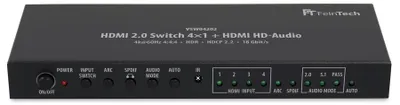 Immagine prodotto di FeinTech Switch HDMI 2.0 4x1+1 (con uscita audio HDMI HD)