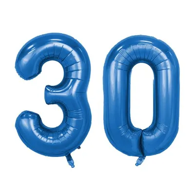 Produktbild von Set -Folienballon - Blau/32inch - 3 + 0