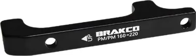 Produktbild von Brakco Pm 160 To Pm 220 Bremsscheibenadapter Für Fahrrad Schwarz  Schwarz One Size