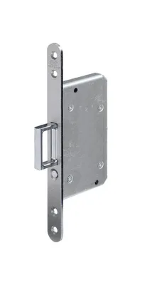 Obrázek produktu pro Zadlabávací zámek BKS 0393 STA stříbrný rd 20/55mm s pružinovou západkou a odjišťovací západkou - 3930017