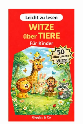 Productafbeelding van Lustige Witze für Kinder – Giggles & Co, 50 illustrierte Witze, 4–8 Jahre