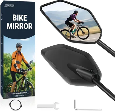 Productafbeelding van Fietsspiegel, e-bike, 360 graden draaibaar, inklapbaar (links + rechts), achterspiegel
